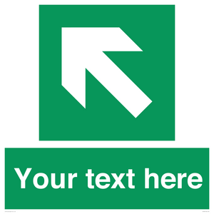 Custom Arrow Top Left Sign